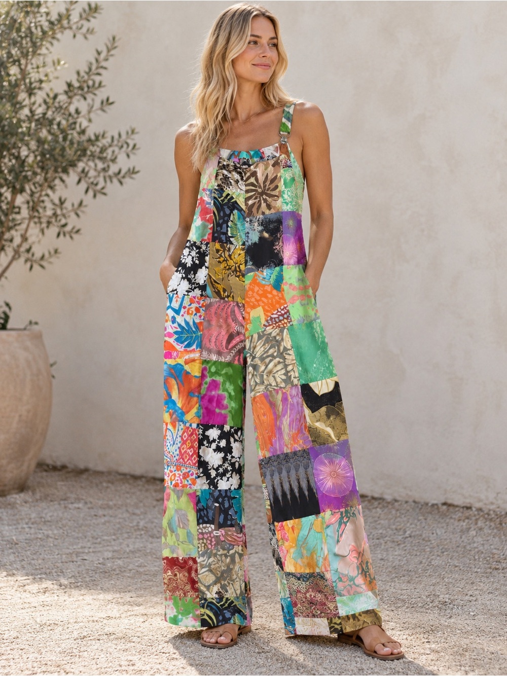 Karma Highway Handmade Patchwork Romper